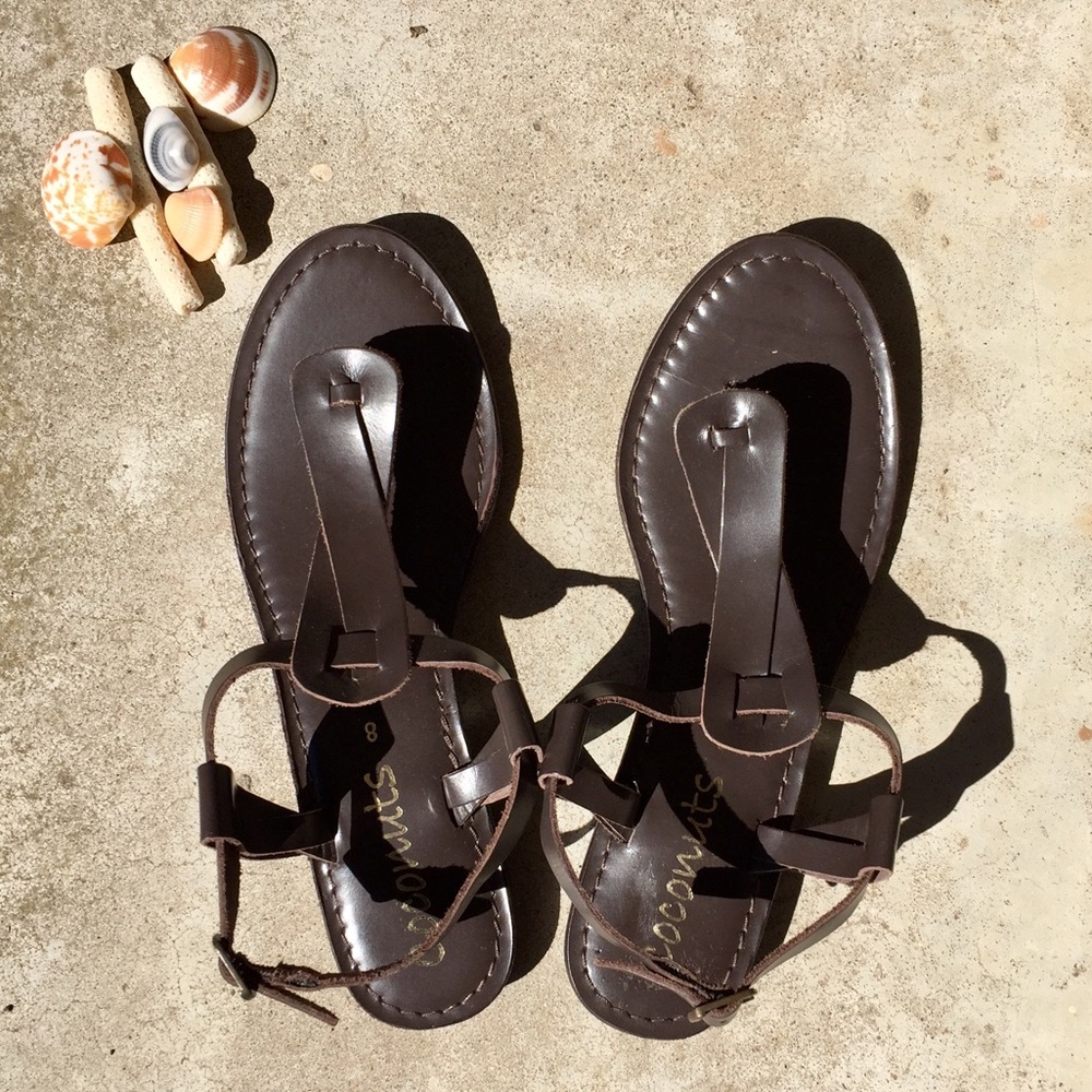 NIB Leather Reese Sandal Sz 8 Coconuts by Matisse - Picture 2 of 4
